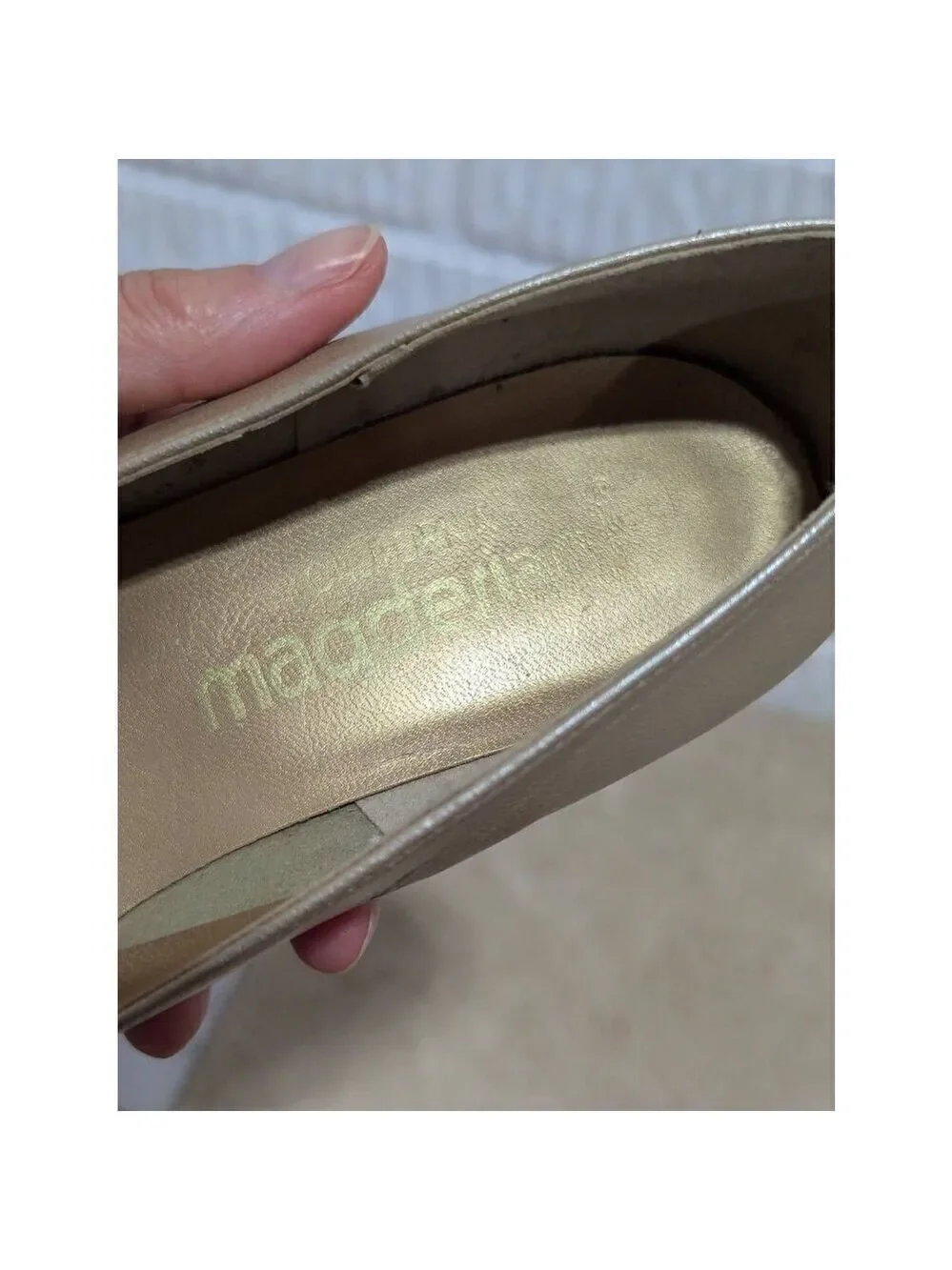 California Magdesians Women's Gold Bronze Slip-on Pump 2